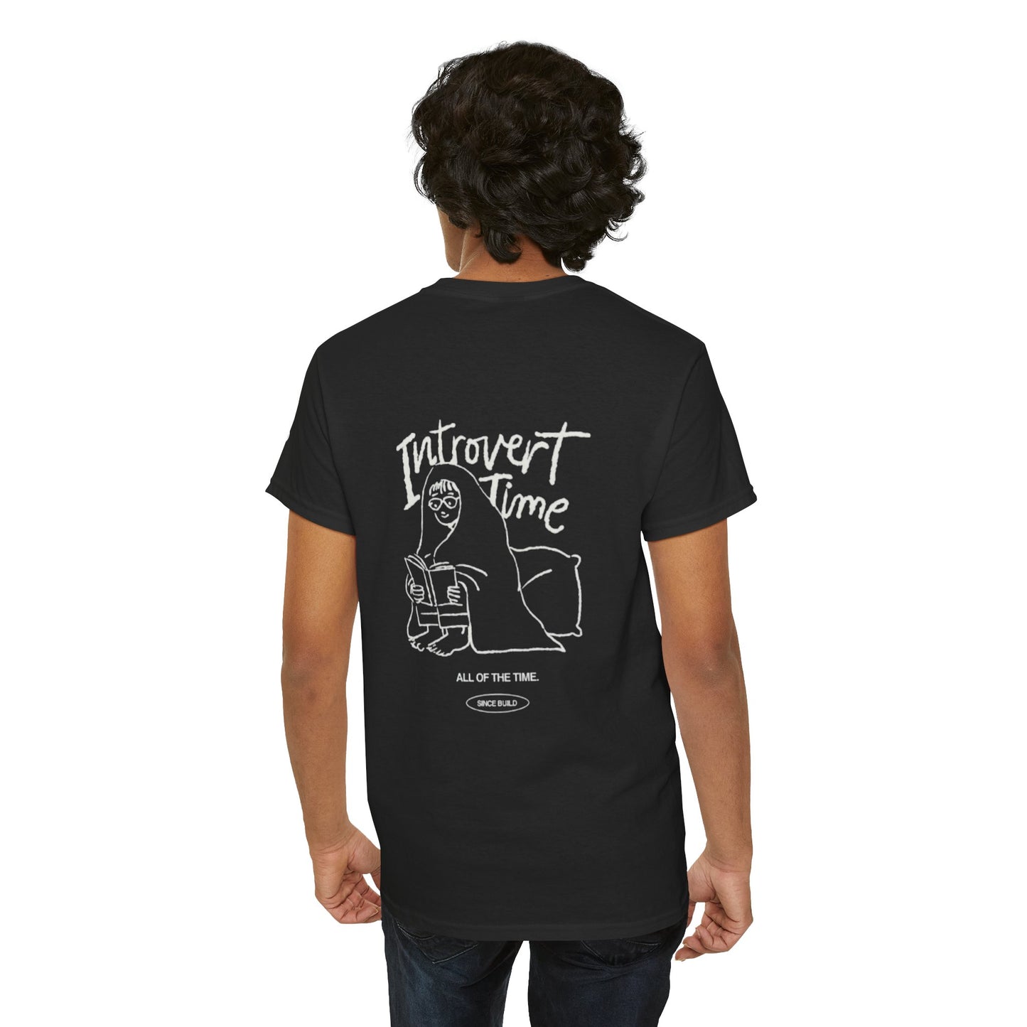 Introvert Time Unisex Cotton Tee - Perfect for Cozy Days