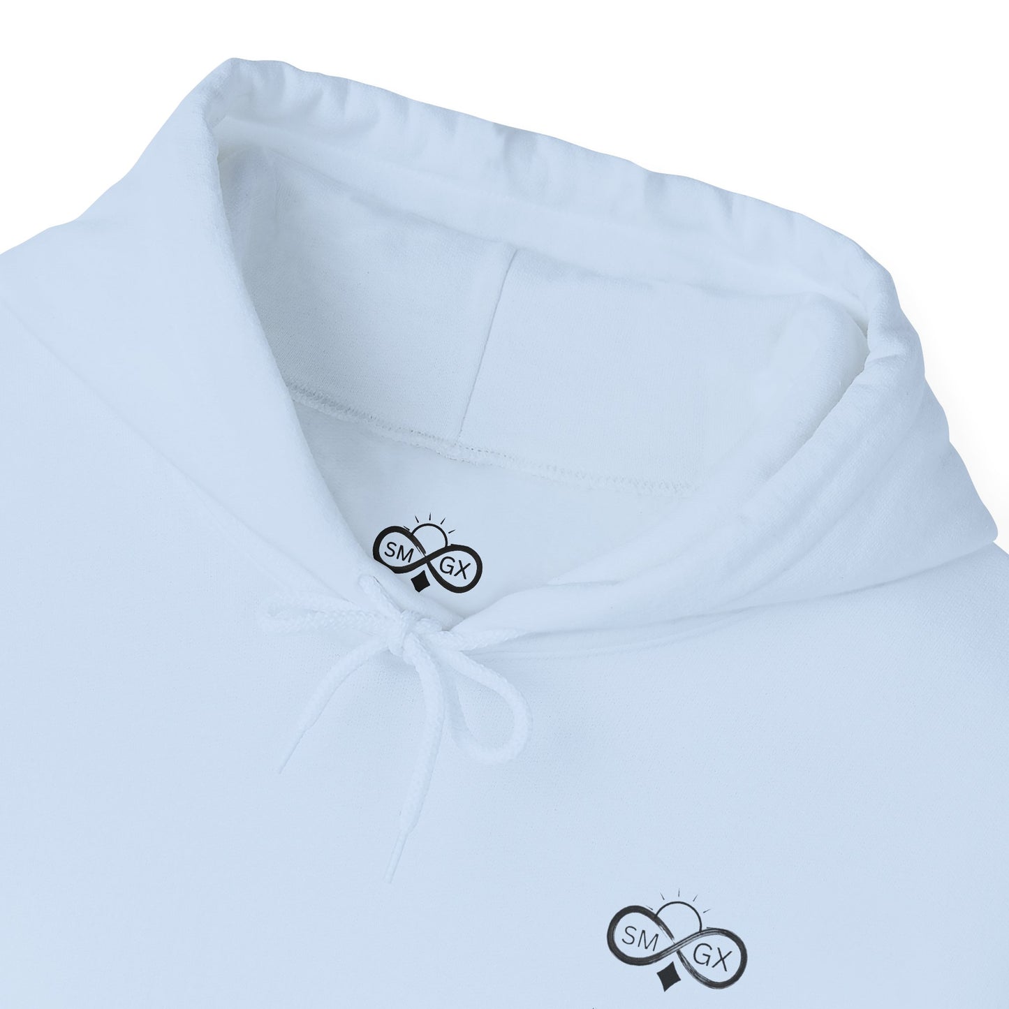 Unisex Heavy Blend Hoodie with Infinity Symbol - Cozy, Versatile Sweatshirt for Everyday Wear