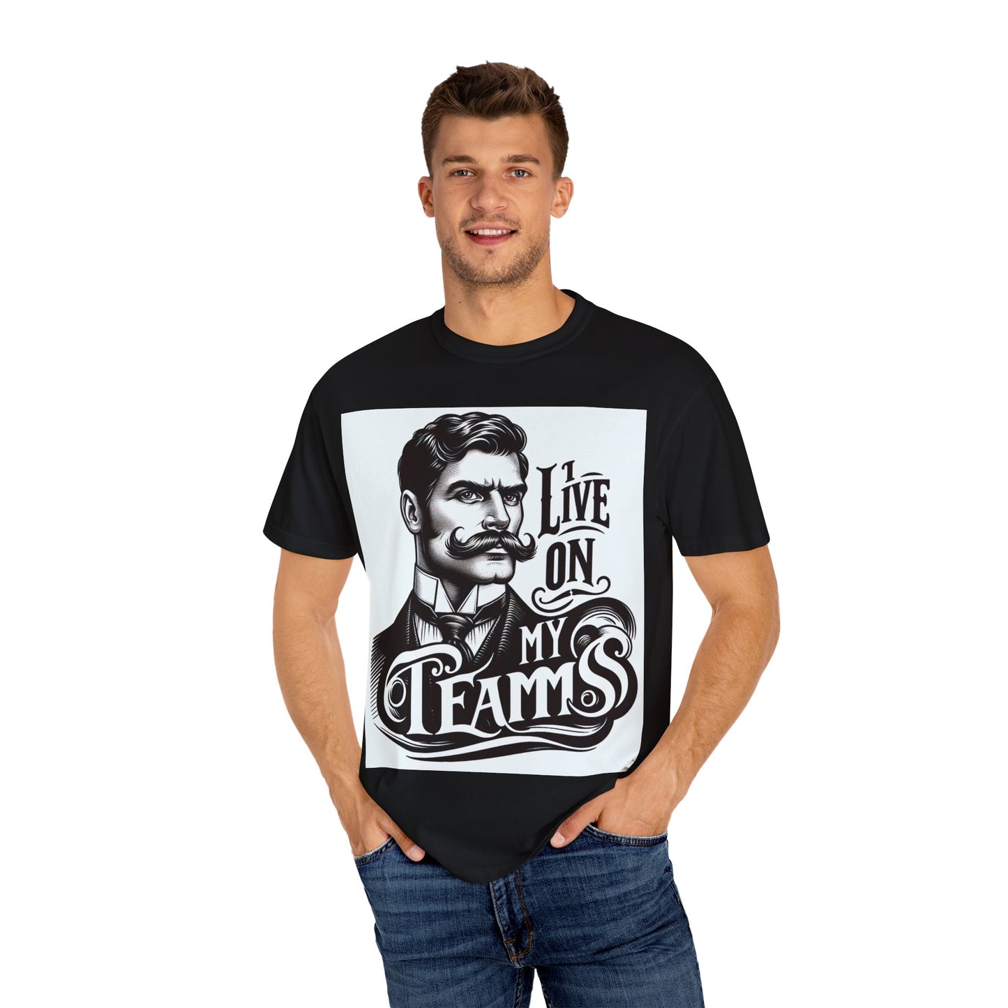 Live On My Teams - T-shirt | Vintage Graphic Tee for Team Supporters & Events