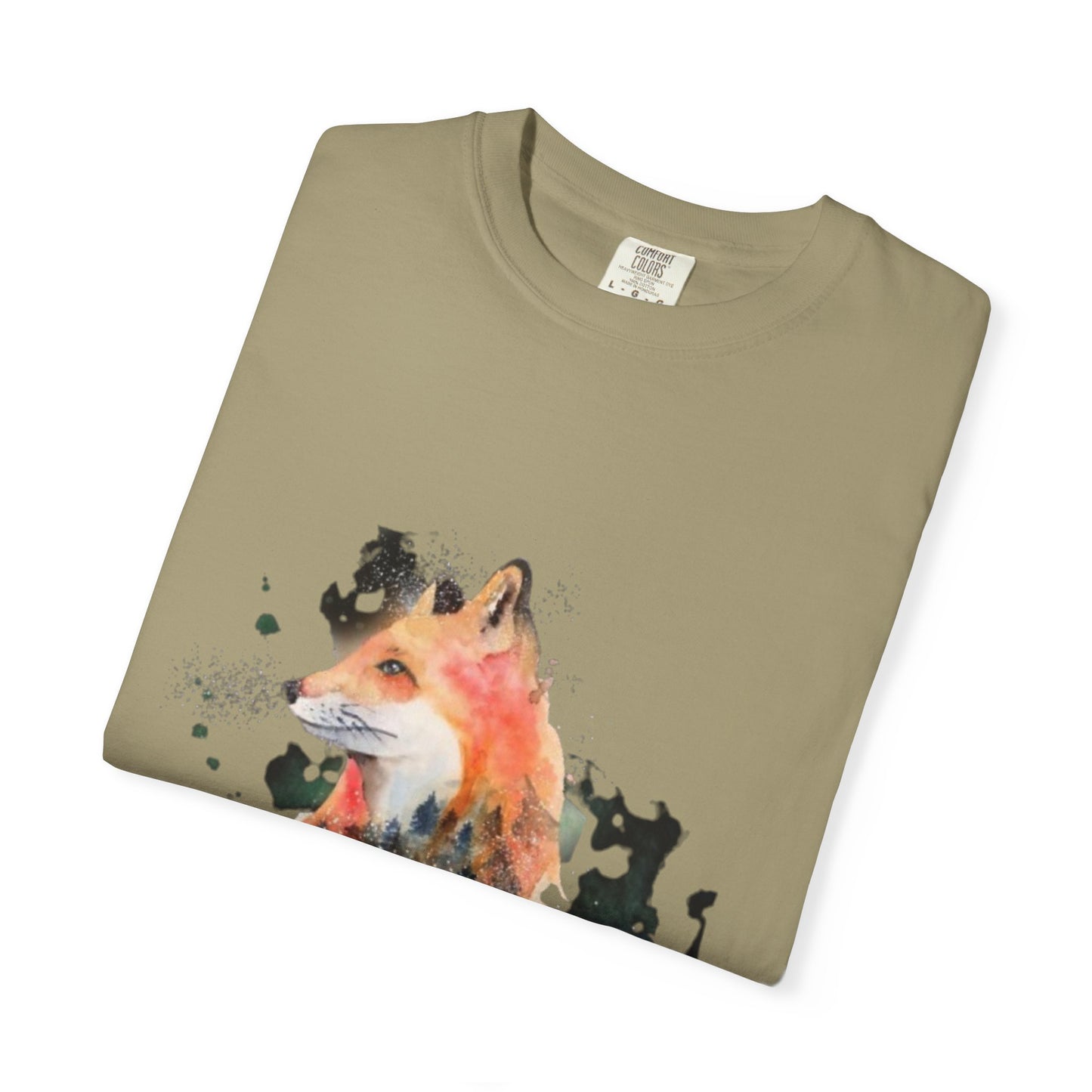 Unisex Garment-Dyed T-Shirt - Protect Your Peace Fox Design